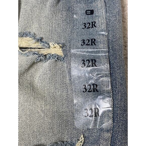 Smoke Rise NWT Men's Slim Tapered Fit Jeans Denim Distressed High Rise 32/32 - Picture 4 of 7